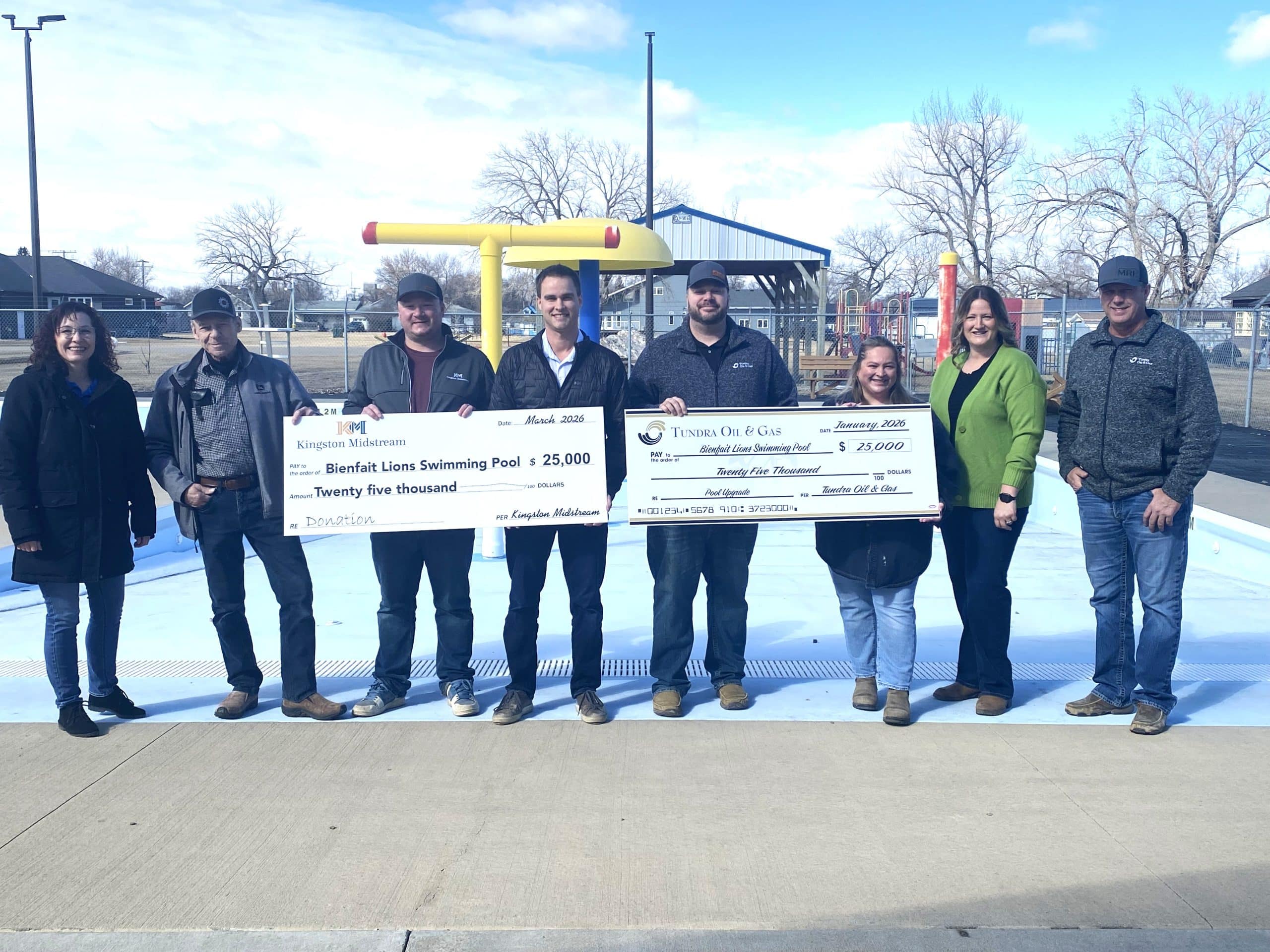 Featured image for “Bienfait Lions Swimming Pool Receives $25,000 for Facility Upgrades”