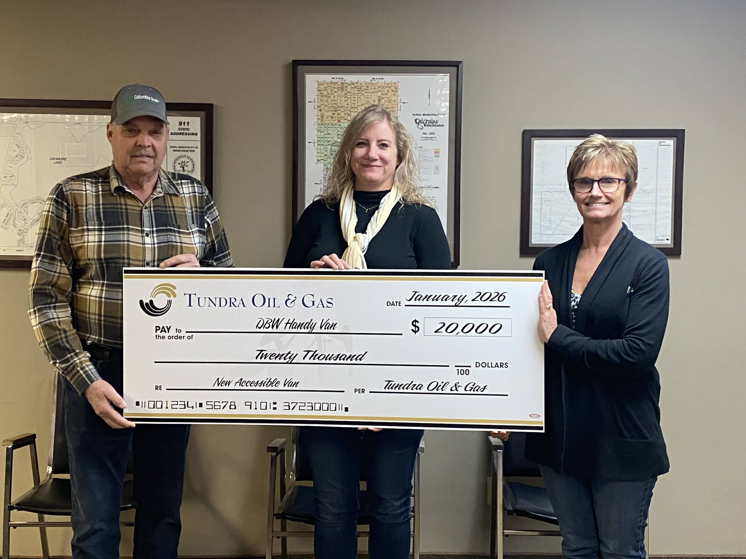 Featured image for “Municipality of Deloraine-Winchester & Brenda-Waskada Receive $20,000 for Handy Van”